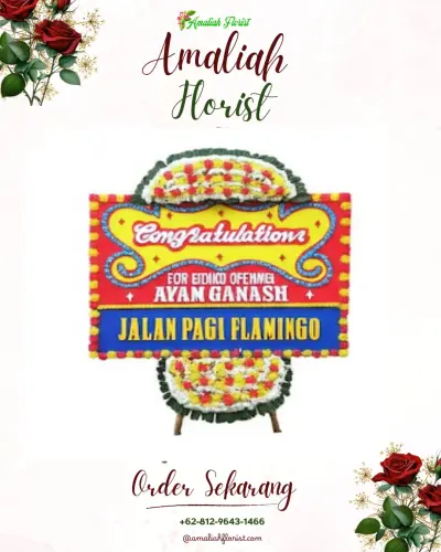 Bunga Papan Congratulation di Beluk